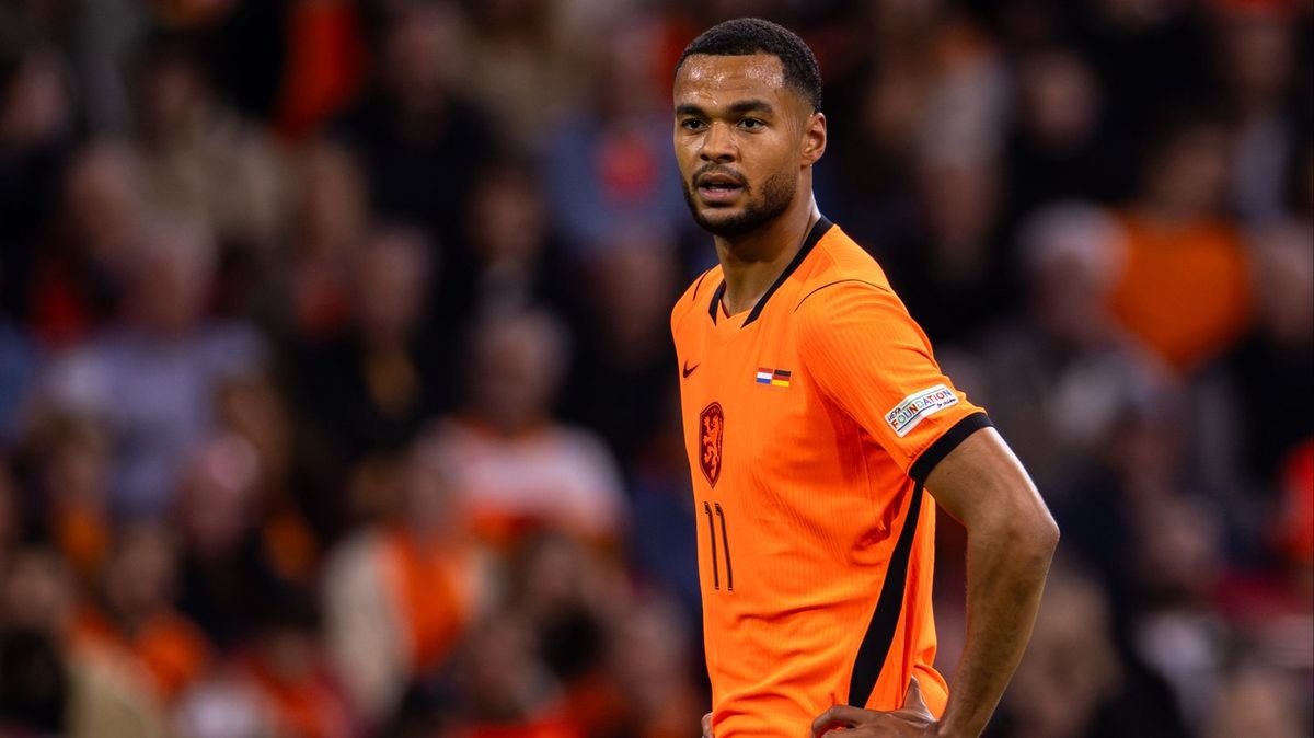 Cody Gakpo merayakan gol penyeimbang untuk Belanda saat menghadapi Jerman