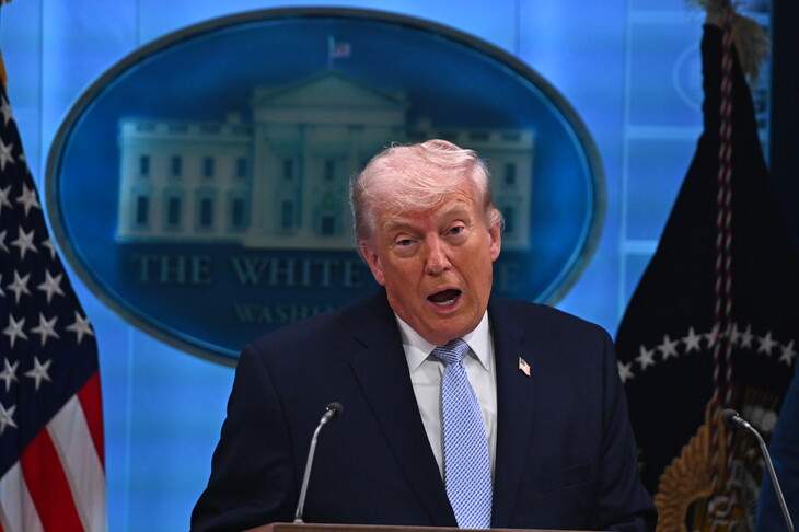 Donald Trump berpidato dalam konvensi Partai Republik di Dallas Texas