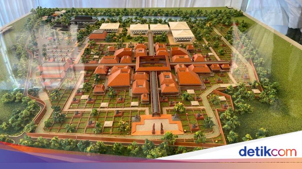 Ilustrasi desain bangunan Museum Agung Majapahit di Trowulan Mojokerto