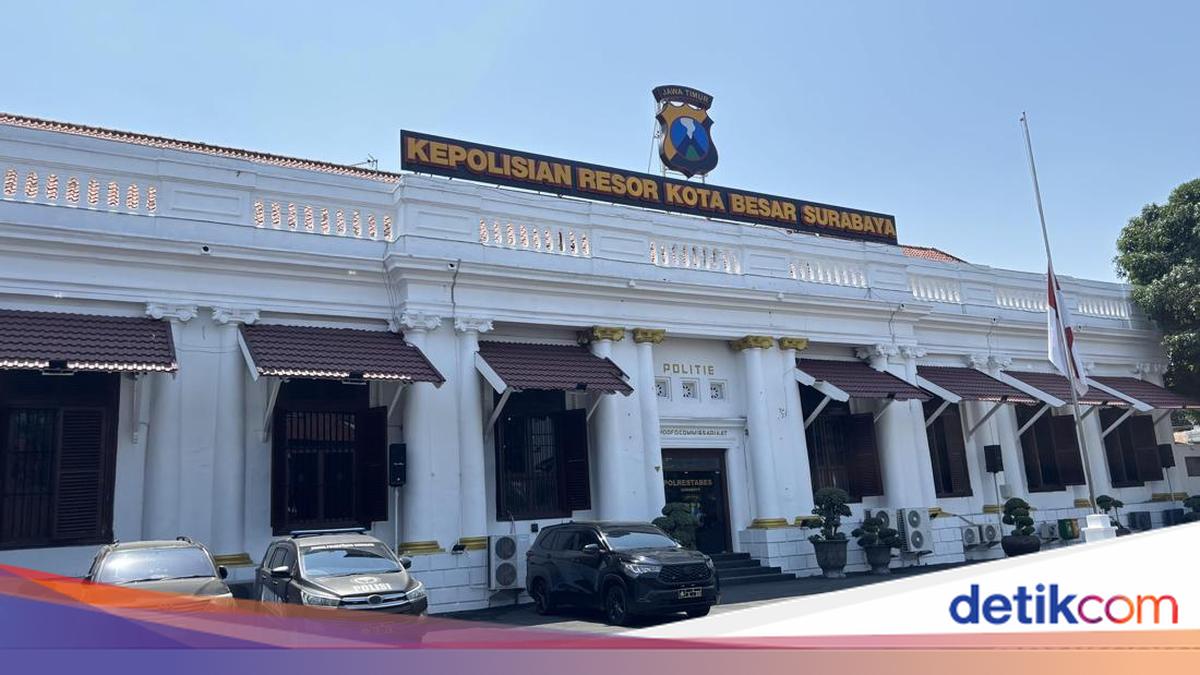 Ilustrasi penggerebekan kasus narkoba dan gedung kepolisian di Surabaya