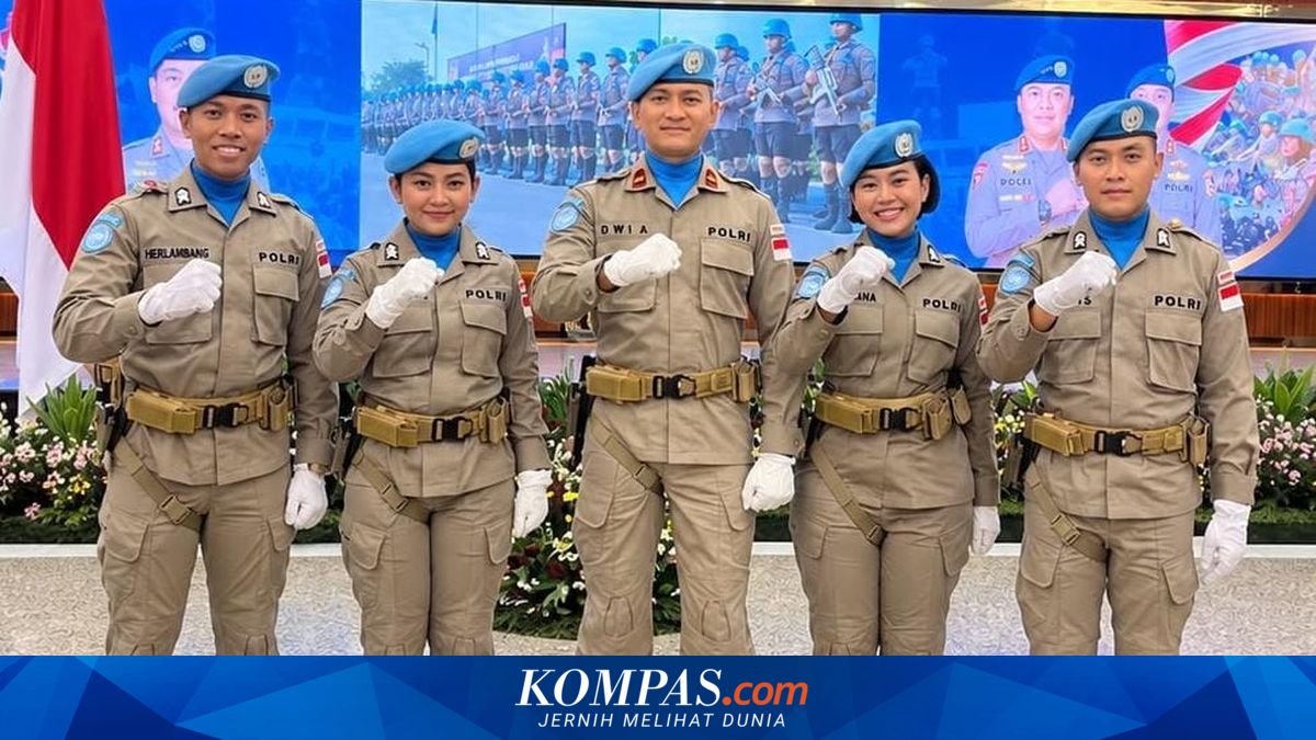 Lima personel Polda Jatim bersiap menjalankan misi perdamaian PBB di Afrika Tengah