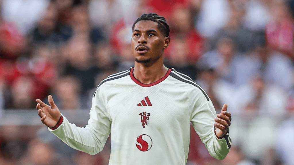 Marcus Rashford saat mengenakan seragam pertandingan