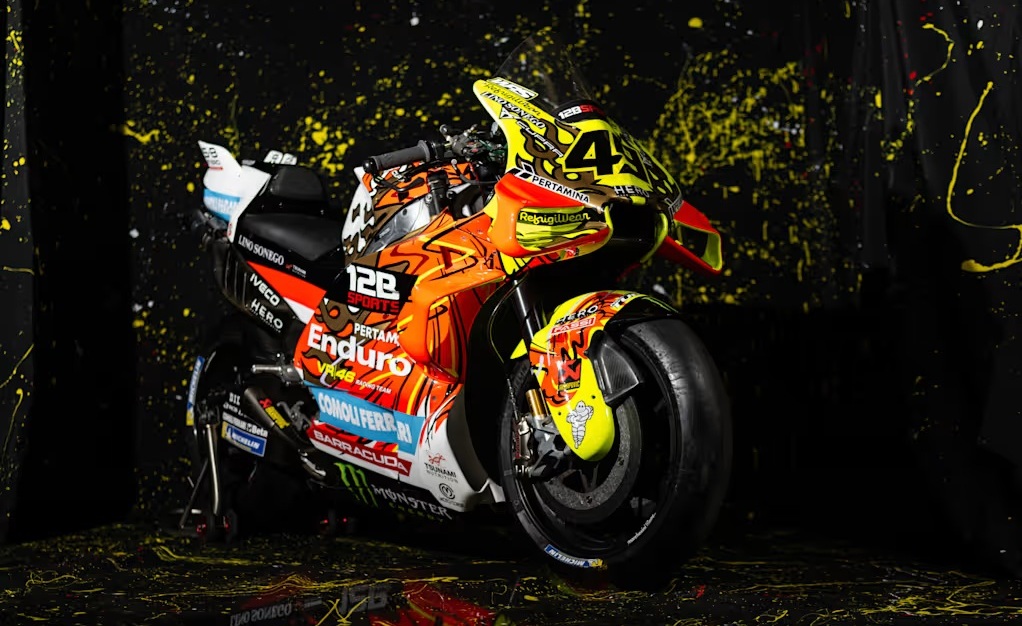 Motor Ducati Desmosedici GP VR46 dengan livery khusus Garuda untuk MotoGP Mandalika 2026