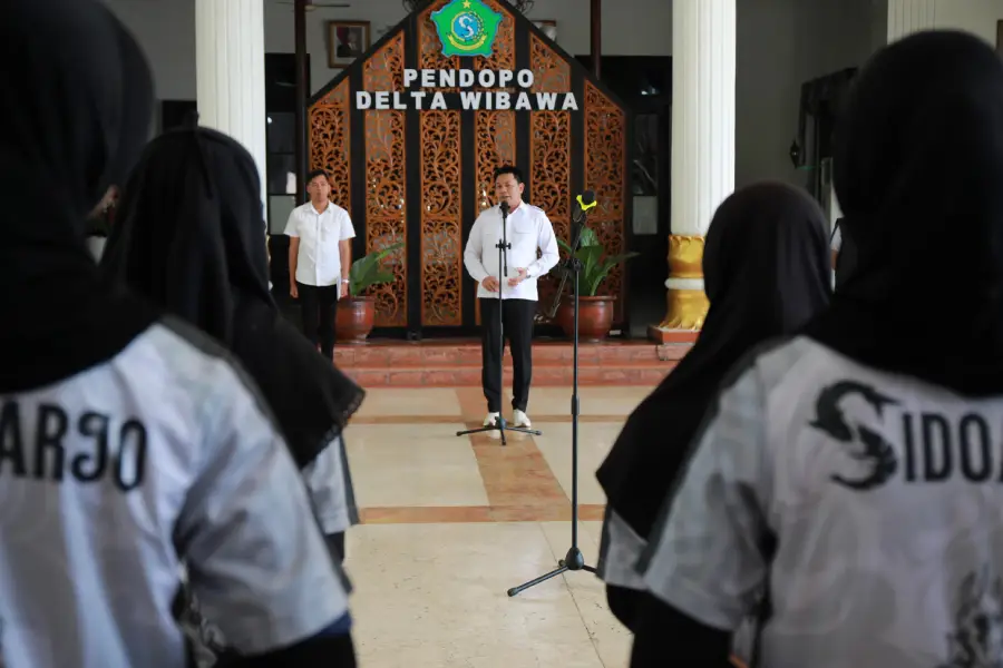 Pemberangkatan atlet Pagar Nusa Sidoarjo menuju Kejurwil Jawa Timur