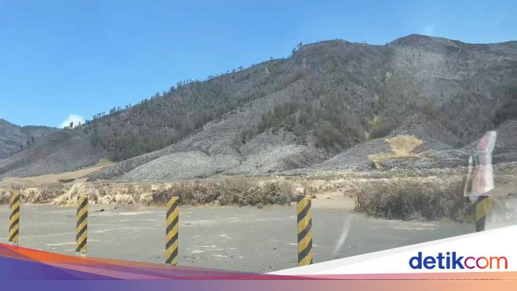 Petugas gabungan memantau sisa karhutla di kawasan Gunung Bromo Probolinggo