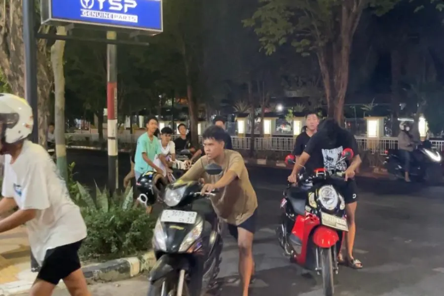 Puluhan motor diamankan polisi akibat balap liar di Tuban