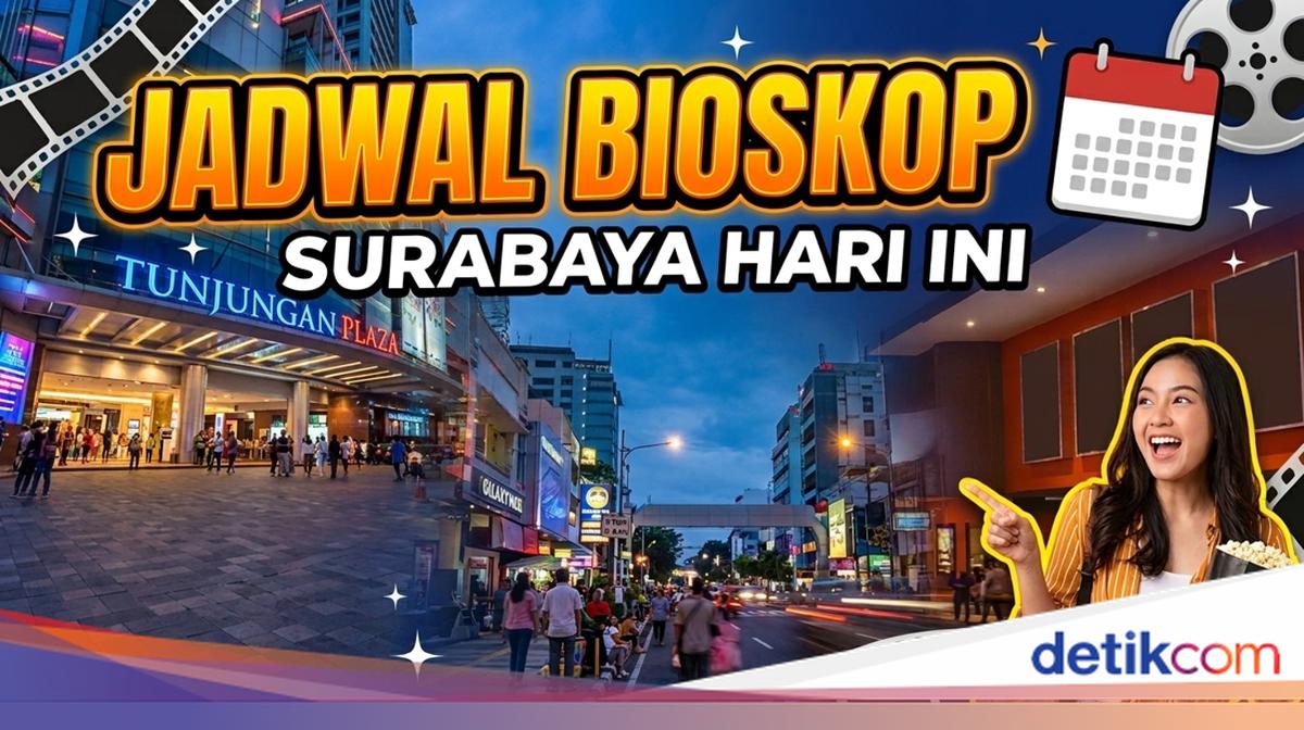 Suasana antrean penonton di bioskop Surabaya hari ini