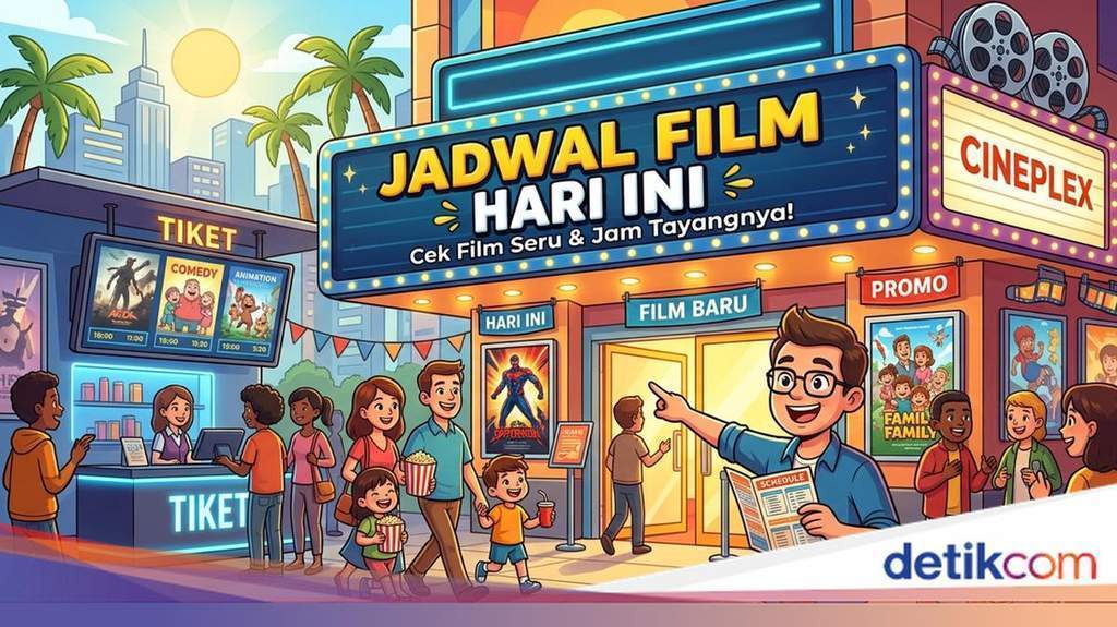 Suasana antrean penonton di bioskop termurah Surabaya