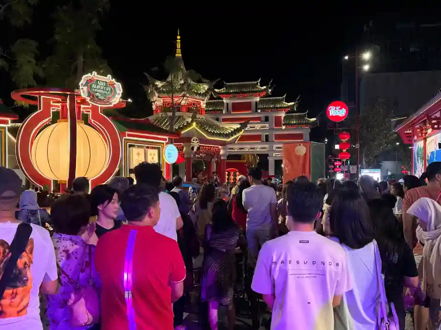 Suasana kemeriahan Mid-Autumn Festival 2026 di Park Shanghai Surabaya