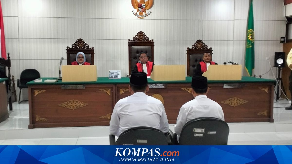 Suasana persidangan vonis hukuman mati Bripka Agus di Pengadilan Negeri Malang