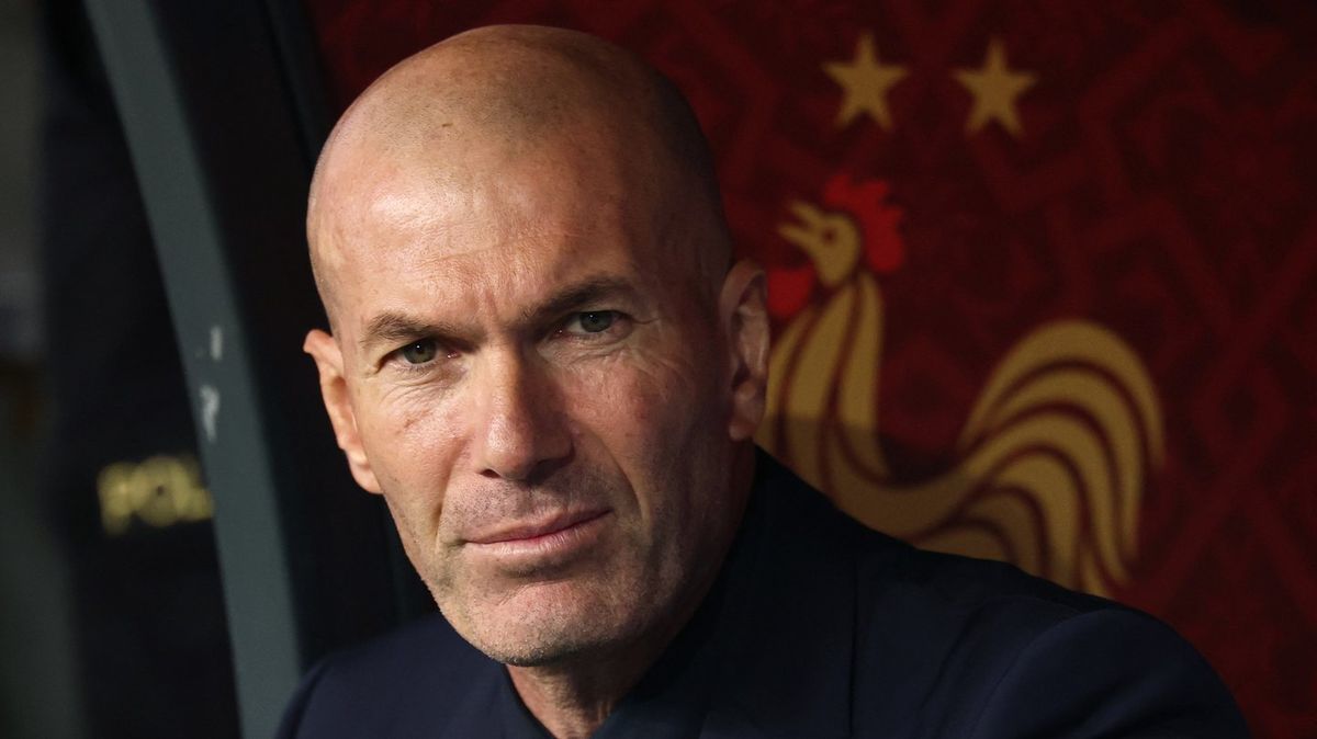 Zinedine Zidane merayakan kemenangan timnas Prancis di UEFA Nations League